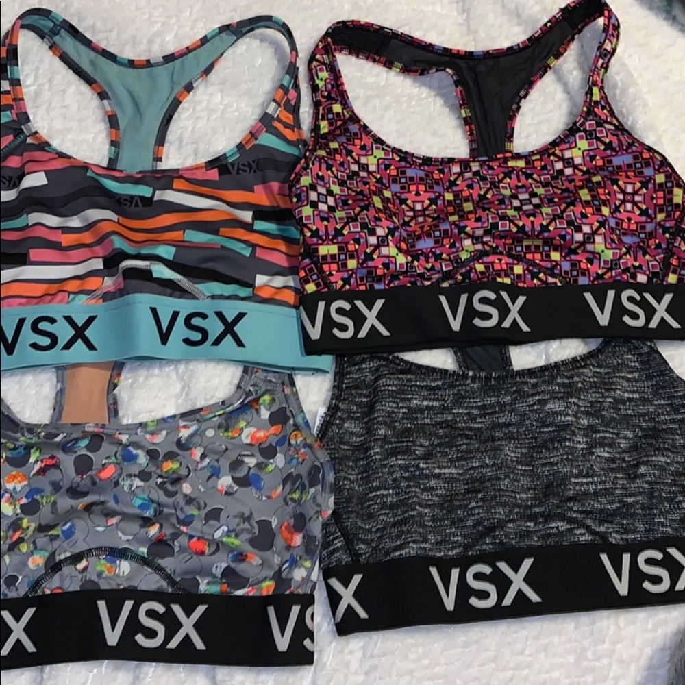 LOT OF 4 EUC Victoria Secret Sports bras